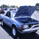 The two BRATs at the show. The blue one is a 1982 model with the rare center headlight.